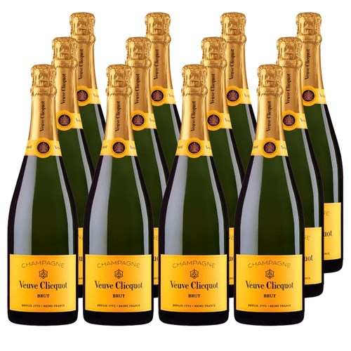 Veuve Clicquot Brut Yellow Label Champagne 75cl Crate of 12 Champagne